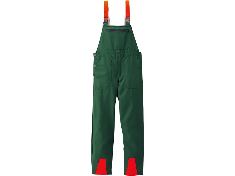 Schnittschutz-Latzhose Basic Grün-Orange